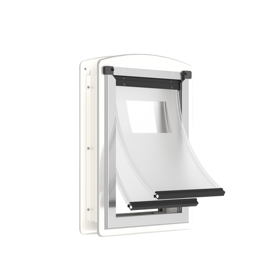 Mavricflex Steel Dog Door (Door-Mount) - Extreme Weather Double Flap Series - Professional Pet Access Solutions | Mavricflex