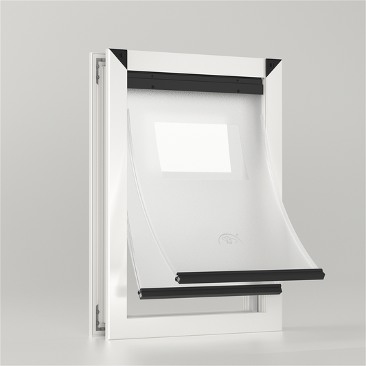 Mavricflex Aluminum Dog Door (Door-Mount) - Professional Single Flap Series - Professional Pet Access Solutions | Mavricflex