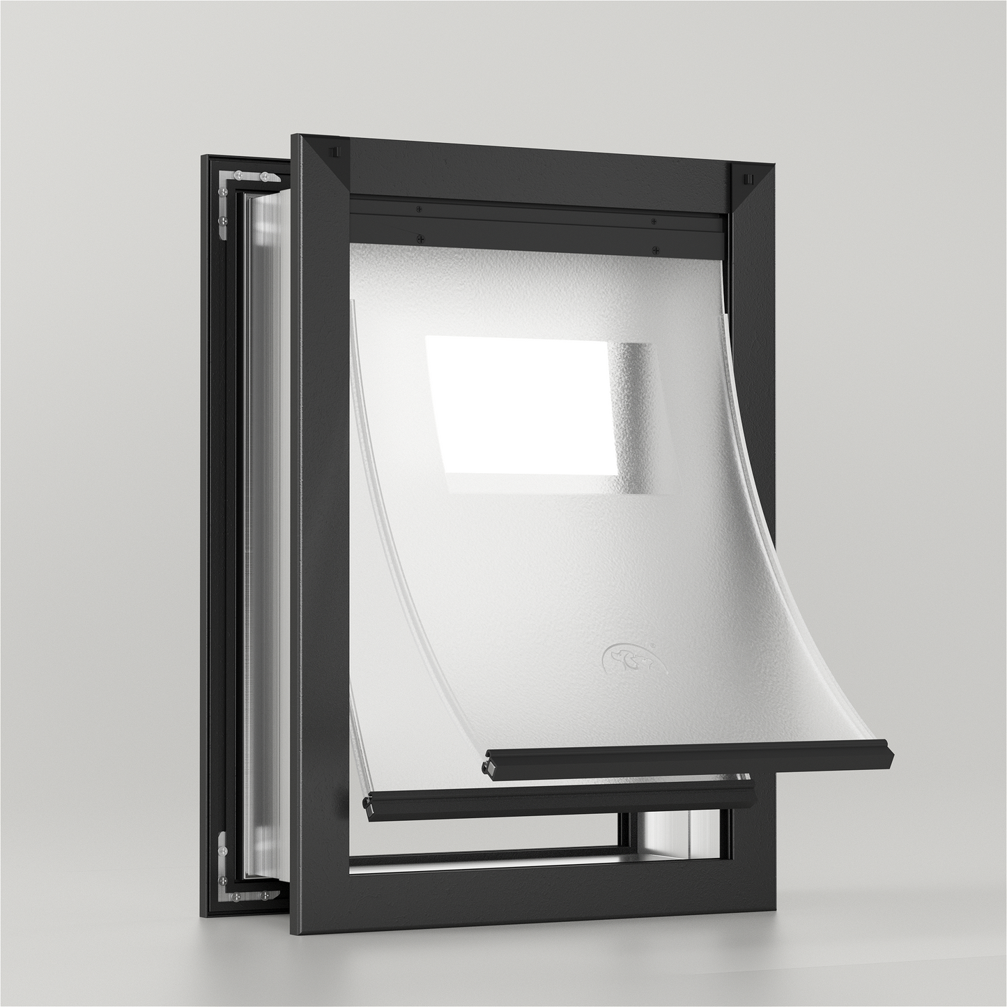 Mavricflex Aluminum Dog Door (Wall-Mount) - Professional Series (Single Flap) - Professional Pet Access Solutions | Mavricflex