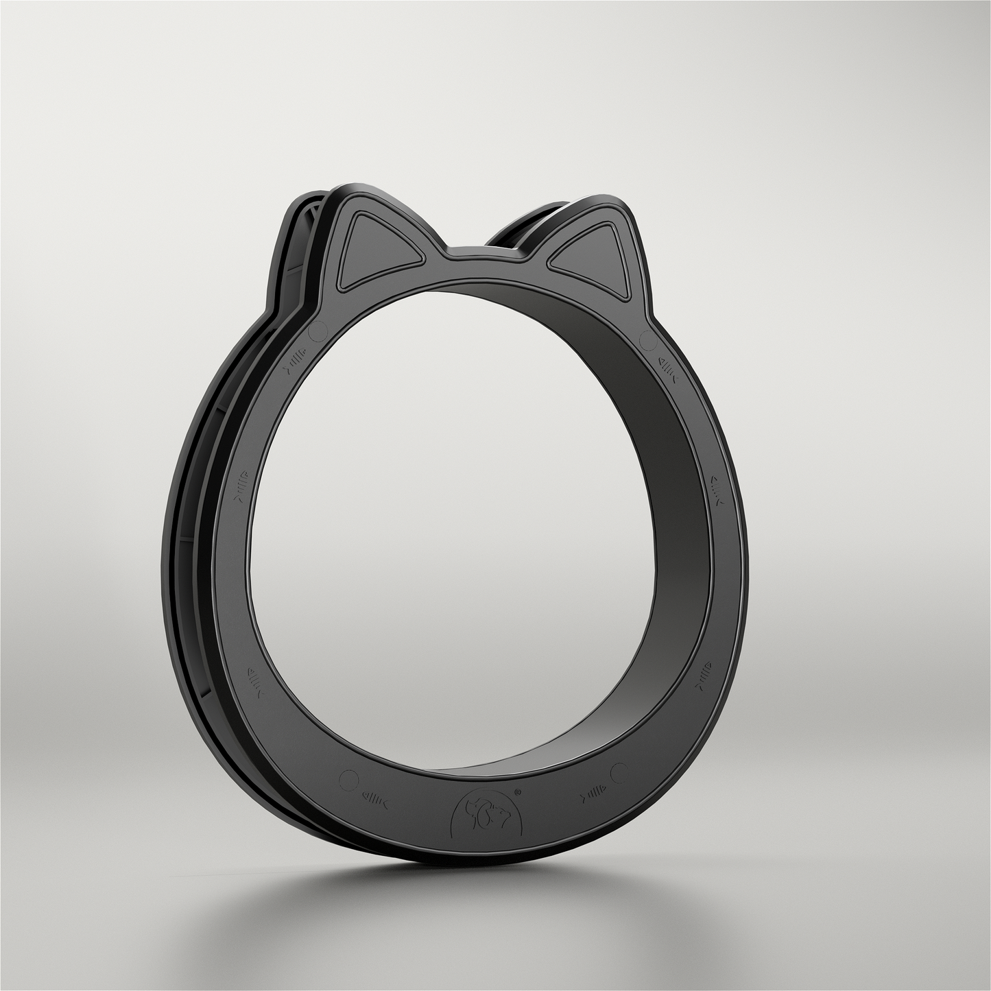 Mavricflex Plastic Cat Door (Door-Mount) - Modern Round Interior Tunnel - Professional Pet Access Solutions | Mavricflex