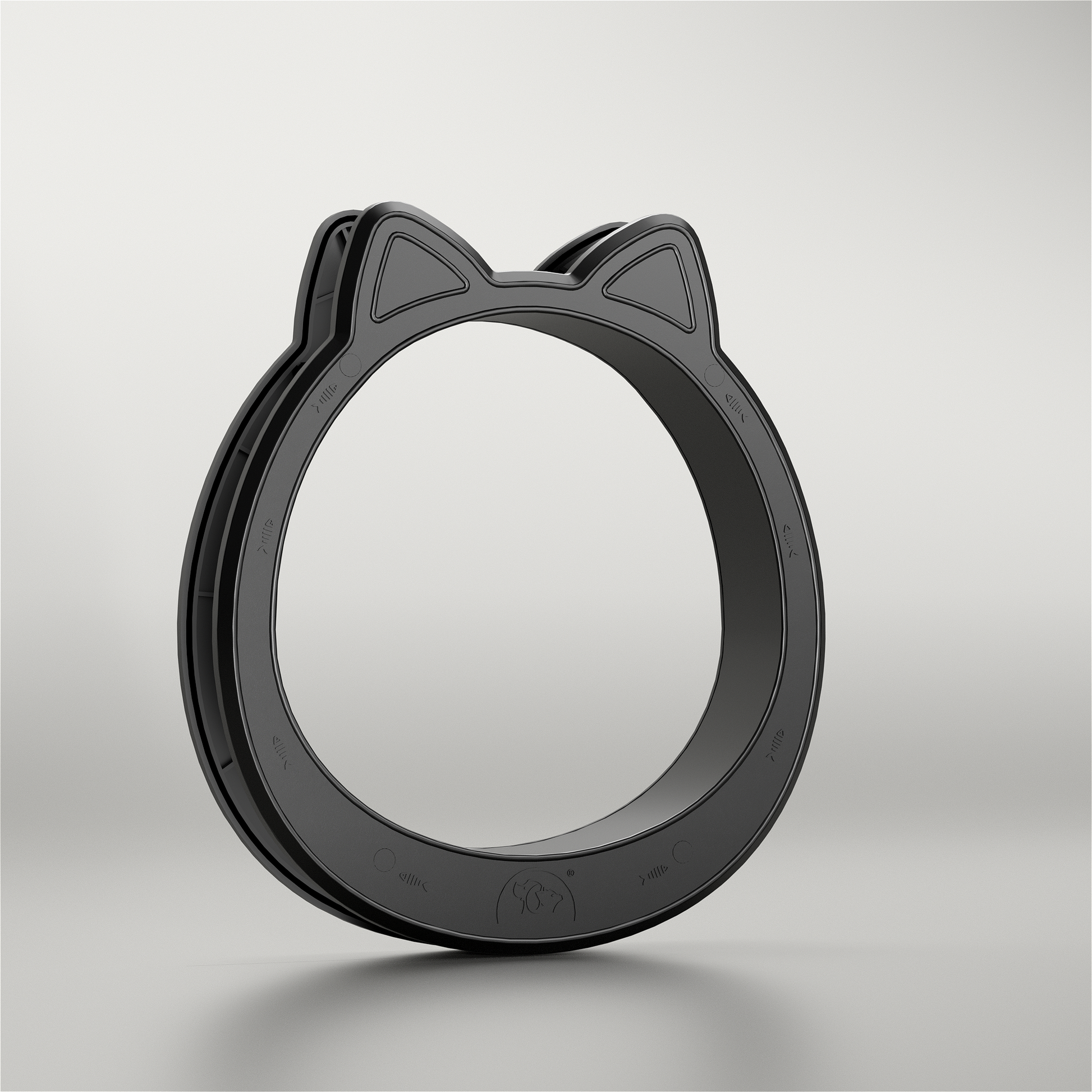 Mavricflex Plastic Cat Door (Door-Mount) - Modern Round Interior Tunnel - Professional Pet Access Solutions | Mavricflex
