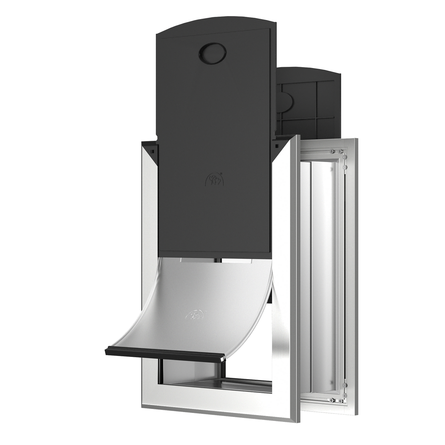 Mavricflex Aluminum French Pet Door (Wall-Mount) - Elite Wall Series - Professional Pet Access Solutions | Mavricflex