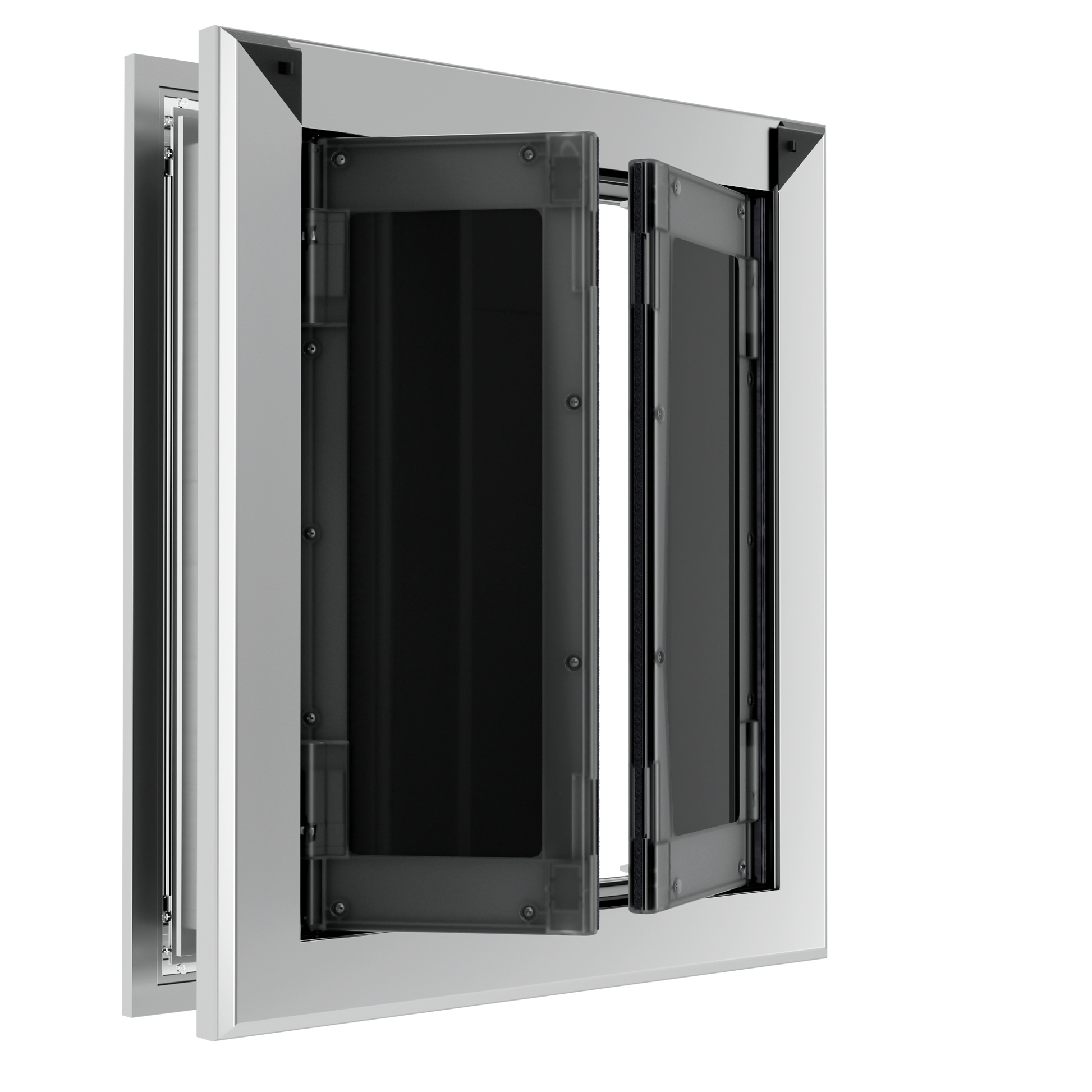 Mavricflex Aluminum French Pet Door (Door-Mount) - Designer Series - Professional Pet Access Solutions | Mavricflex