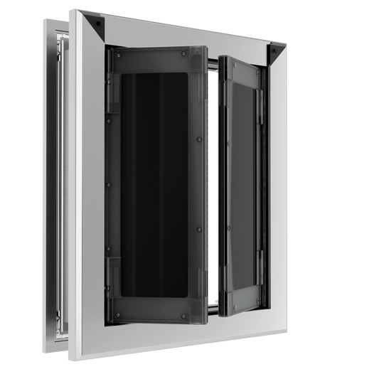 Mavricflex Aluminum French Pet Door (Door-Mount) - Designer Series - Professional Pet Access Solutions | Mavricflex