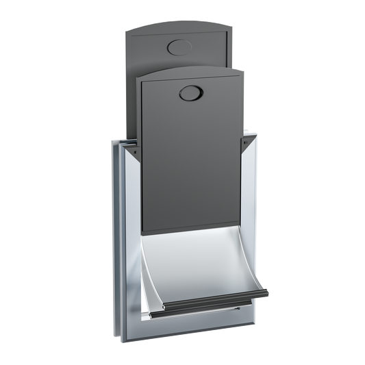 Mavricflex Aluminum Dog Door (Door-Mount) - Energy Efficient Double Flap Series - Professional Pet Access Solutions | Mavricflex