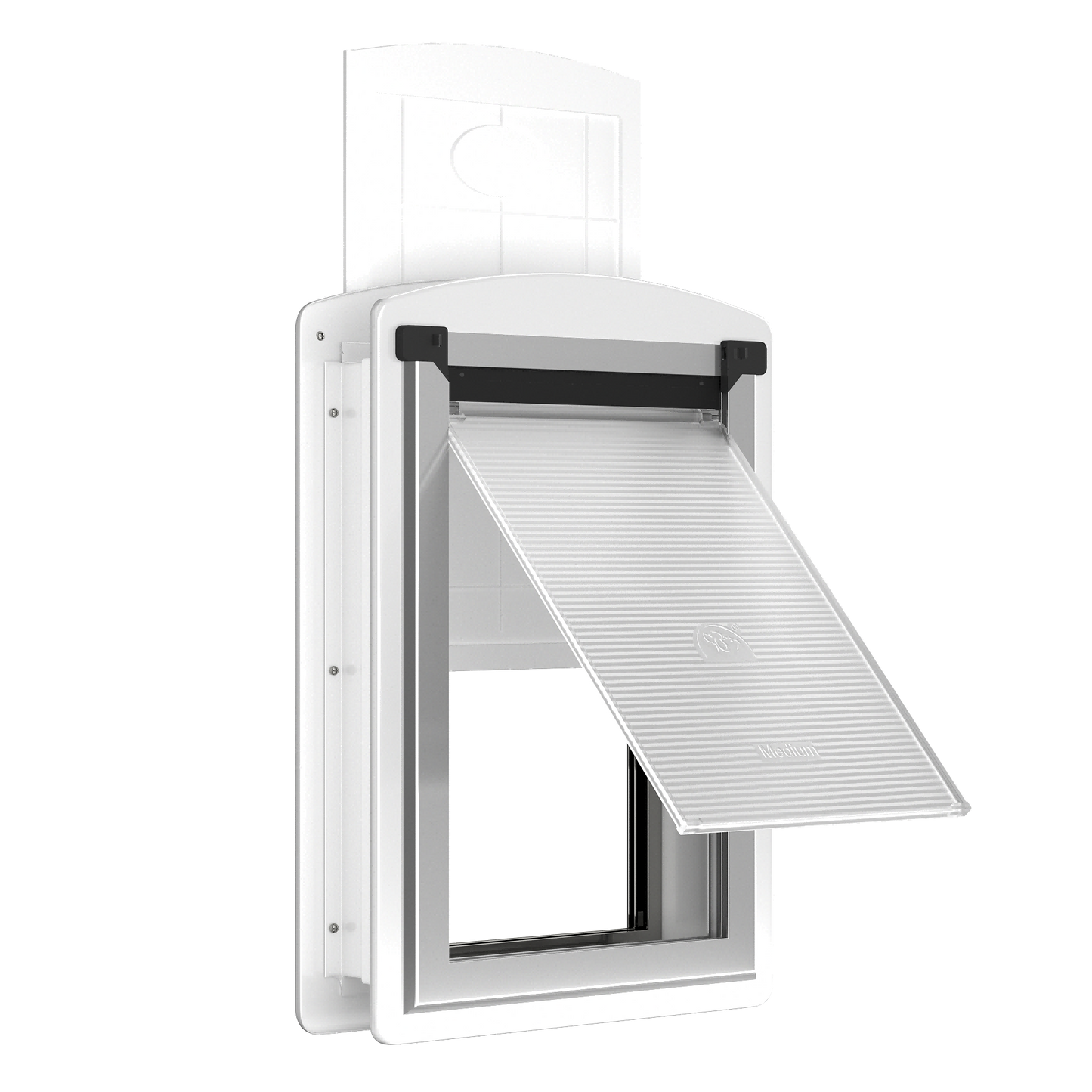Mavricflex Steel Dog Door (Door-Mount) - Rigid ABS Flap Series